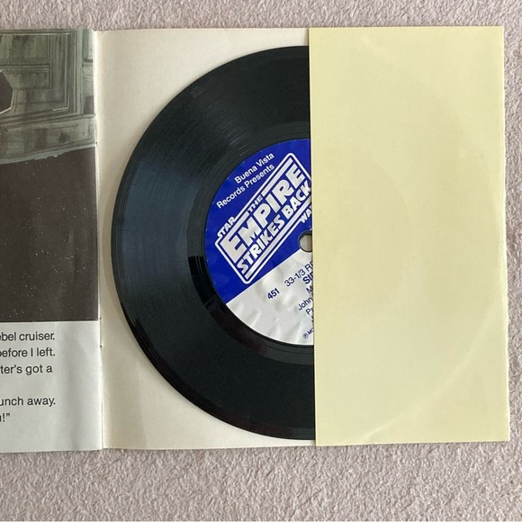 Vintage Star Wars: The Empire Strikes Back Music Record & Read Along Book-1980 - Picture 4 of 8
